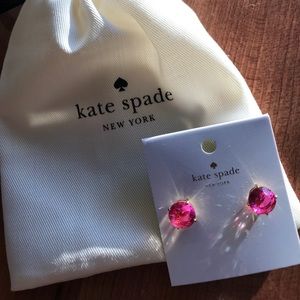 Kate Spade Gold Plated Fuschia Gumdrops